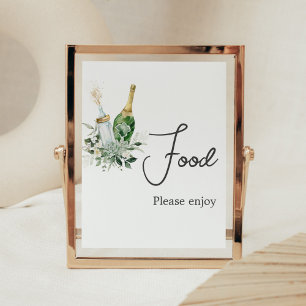Poppin Flaskor Baby Shower Food Poster