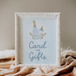 Poppin Flaskor Boy Shower Cards and Gifts Poster