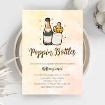 Poppin Flaskor Coed Baby Shower Cute Baby Flaska
