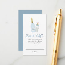 Poppin Flaskor Pojke Blå Babyfirande Blöja-Lottter