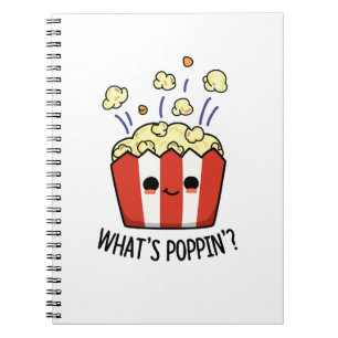 Poppin Funny Popcorn Pun Anteckningsbok