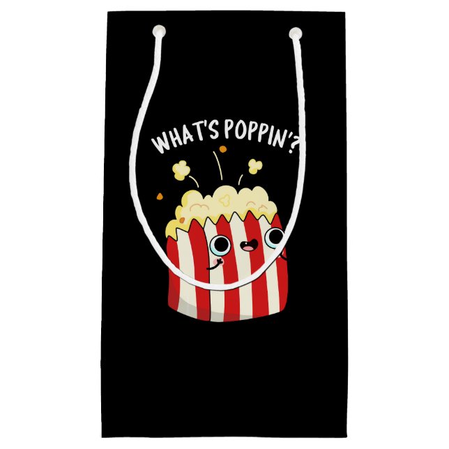 Poppin Funny Popcorn Pun Mörk BG (Framsidan)