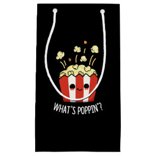 Poppin Funny Popcorn Pun Mörk BG