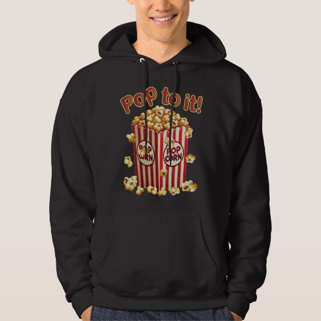 Poppin med Stil - "Pop to it!" Hoodie (Framsida)
