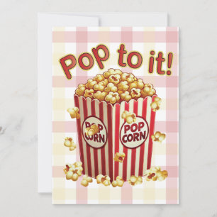 Poppin med Stil - "Pop to it!" Inbjudningar