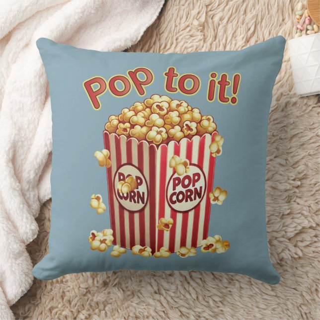 Poppin med Stil - "Pop to it!" Kudde (Filt)
