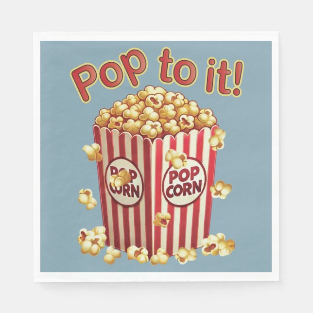 Poppin med Stil - "Pop to it!" Pappersservett (Framsidan)