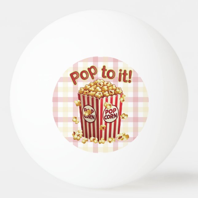 Poppin med Stil - "Pop to it!" Pingisboll (Framsidan)