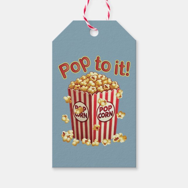 Poppin med Stil - "Pop to it!" Presentetikett (Framsidan)