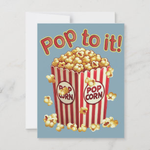 Poppin med Stil - "Pop to it!" Vykort