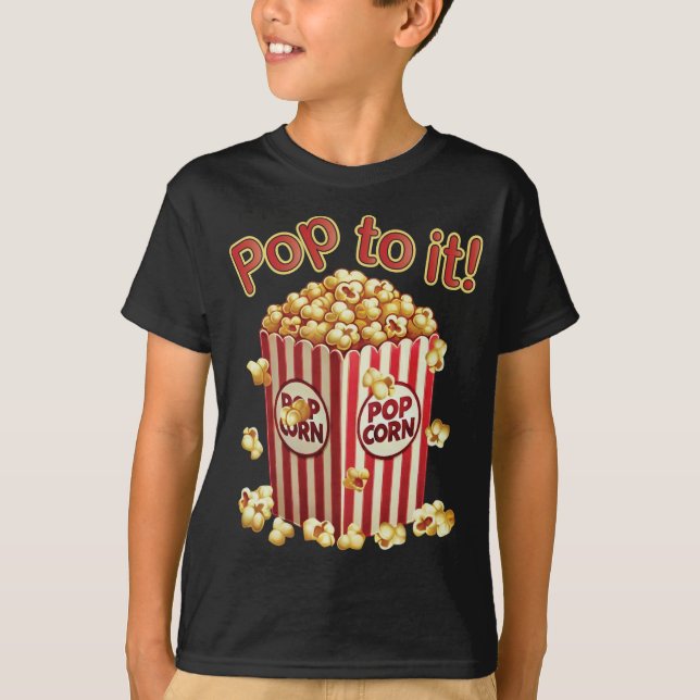 Poppin' med Stil - "Poppa igång!" T Shirt (Framsida)