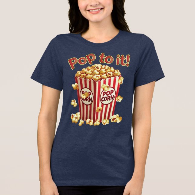 Poppin' med stil - "Poppa igång!" T Shirt (Framsida)
