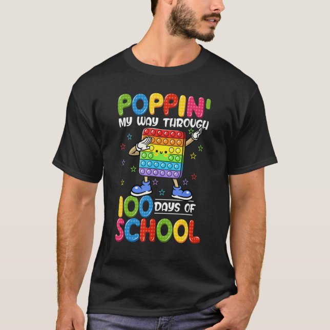 Poppin Mitt Sätt Genom 100 Dagar Dabba Pojkar Kill T Shirt (Framsida)