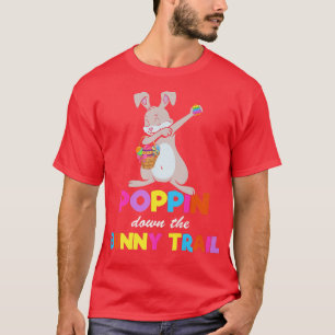 Poppin nere på Bunny Trail Cute Dab Dancing Rabbi T Shirt