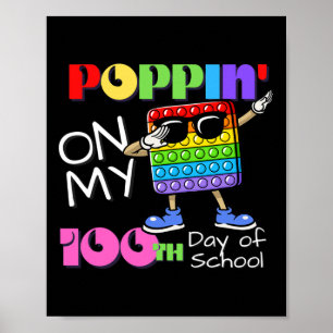 Poppin på min 100:e dag i skolmaten Leksak Poster