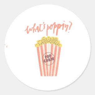 Poppin’ Popcorn Runt Klistermärke