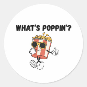 Poppin’ Popcorn Runt Klistermärke