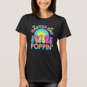 Poppin Rainbow Bunny Pop för Påsk-dagen T Shirt