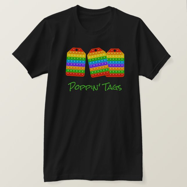 Poppin' Tags T-Shirt (Design framsida)