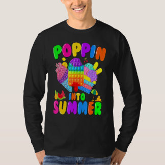 Poppin till sommargrädde förra dagen i skolundervi t shirt