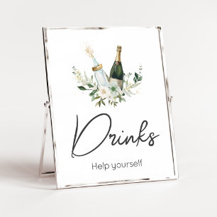 Poppin'Baby Flaskor Baby Shower Drinks Poster