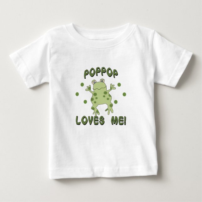 PopPop älskar mig grodan Tee Shirt (Framsida)