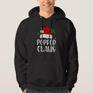 Poppop Claus Jul Pyjamas Familj Matchande Xmas Hoodie