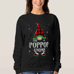 Poppop Gnome Buffalo Randig Matchande Familj Jul T Shirt