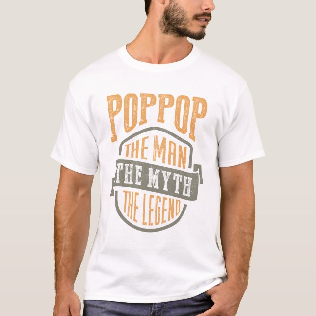 Poppop. Mannen. Godfather T-shirts (Framsida)