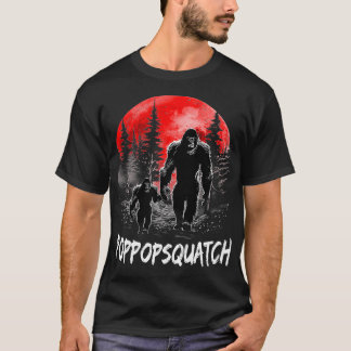 Poppop Squatch Funny Pappa Fars dag T Shirt