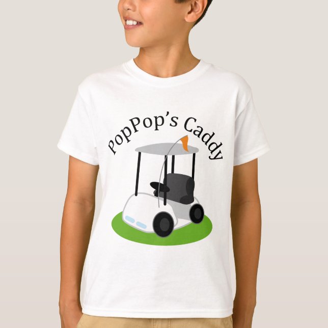 Poppops Caddy (Golf) T-shirt (Framsida)