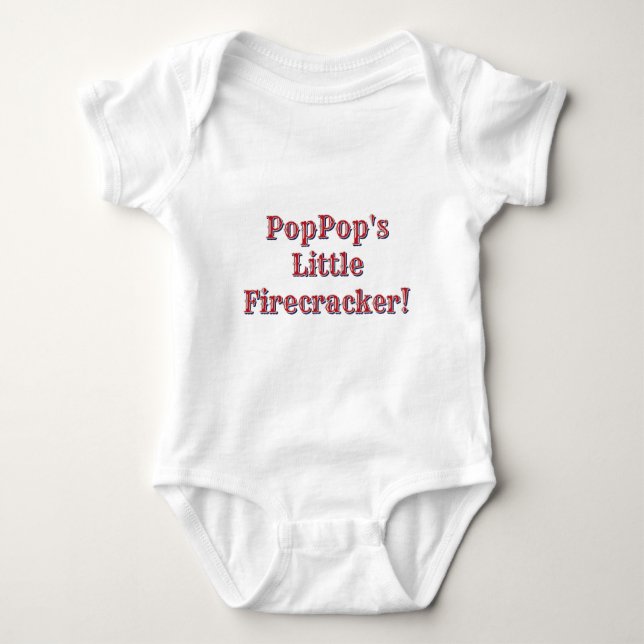 PopPop's Little Firecracker! USA 250 fyrverkerier  T Shirt (Framsida)
