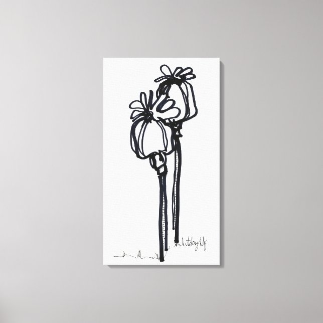 Poppor 1 canvastryck (Framsida)