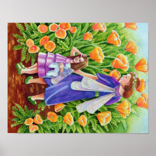 Poppy Älvors with Unicorn Leksak Poster