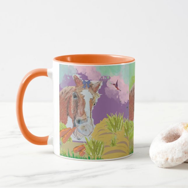 Poppy Art roligt färg Mugg (Med munk)