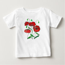 Poppy Baby T-Shirt Painting