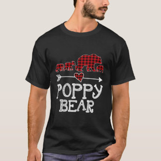 Poppy Bear jul jul Pajama Red Play Buffalo Fami T Shirt