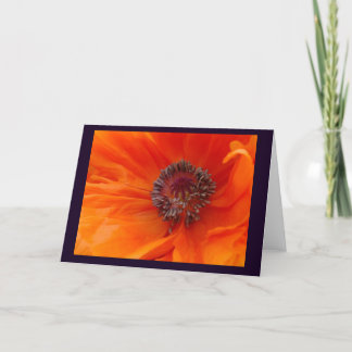 Poppy Blank Note Card Kort