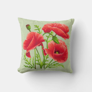 Poppy blommigt-kudde kudde