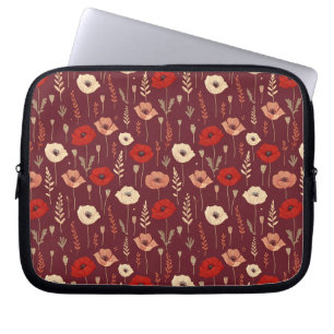 Poppy Blommönster Laptop Fodral