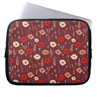 Poppy Blommönster Laptop Fodral