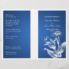 Poppy Blue för programmet elegant bröllop