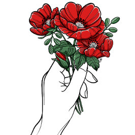 Poppy Bouquet Poster