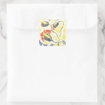 Poppy Burst Buds original art