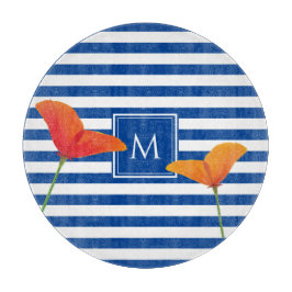 Poppy Chic Blue Rand Monogram