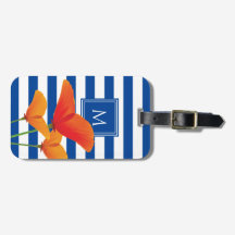 Poppy Chic Blue Rand Monogram