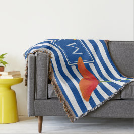 Poppy Chic Blue Rand Monogram Filt