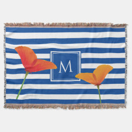 Poppy Chic Blue Rand Monogram Filt
