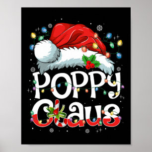Poppy Claus Julafton Santa Matching Family jul P Poster
