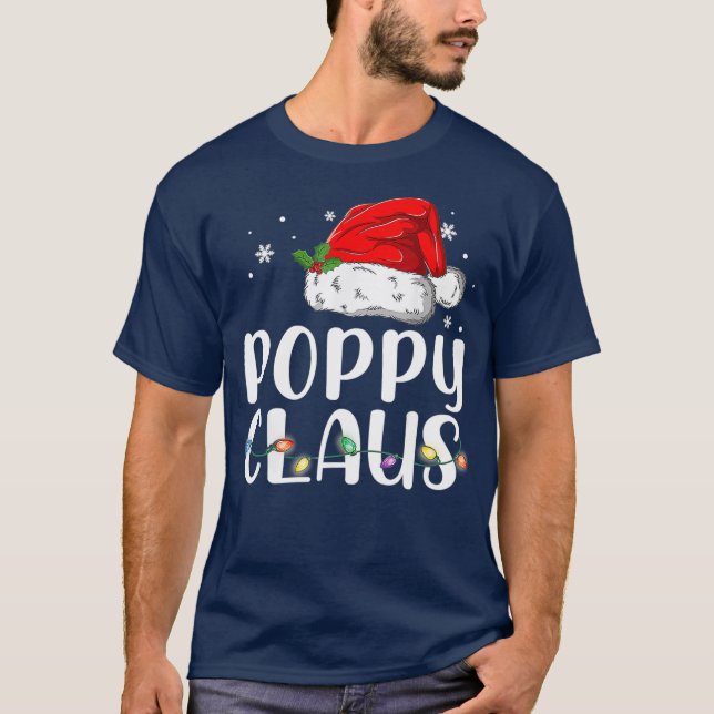 Poppy Claus julmatchningsfamilj T Shirt (Framsida)